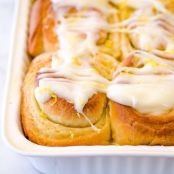 Sticky Lemon Rolls with Lemon Cream Cheese Glaze